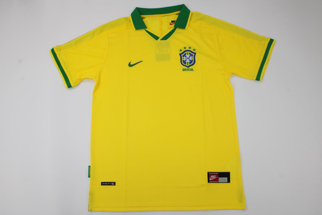 AAA Quality Brazil 1997 Home Soccer Jersey
